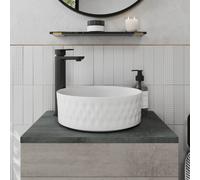 Affine Round Countertop Basin Gloss White - 360 x 360mm