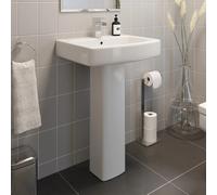 Affine Royan Full Pedestal 560mm 1 Tap Hole Bathroom Basin