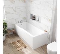 Affine Single Ended Straight Shower Bath 1700 x 750mm