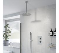 Affine Thermostatic Concealed Round Shower Ceiling Mounted Pencil Handset Shower Head
