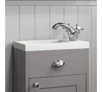 Affine White Gloss Traditional Resin Recessed Basin - 400mm