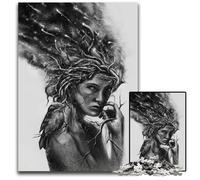 Affinity Digital Painting Drawing Jigsaw Puzzles 1000 Pieces for Adults Wooden Jigsaw Puzzles DIY Decoration Brain Challenge for Adult Family 1000 PCS(75x50cm)