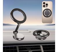 Affinity Fits MagSafe Car Mount, [2025 Upgraded] Ultra Magnetic Car Phone Holder, [360° Adjustment] Universal Phone Holder for Dashboard Windshield Vent, for iPhone 16 15 14 13 12 11 Android (Black)