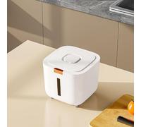 AffinityFurn 5KG Airtight Pet Food Storage Container - One-Touch Pop-Up Lid, Kitchen & Pantry Organiser for Dog/Cat Food - Keeps Dry Food Fresh - White