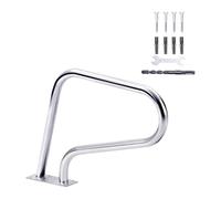 AffinityFurn Heavy Duty 304 Stainless Steel Inground Pool Handrail - Rustproof Safety Grab Bar with Removable Blue Non-Slip Grip - 385 lbs Capacity, Quick Install for Pool, Spa, Hot Tub - Integrated