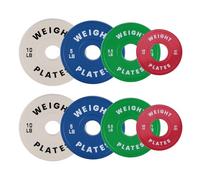 AffinityFurn Olympic Bumper Weight Plates, Versatile Fractional Bumper Plates Set for Barbell, Pairs of 1.25/2.5/5/10LB, 2-Inch Rubber Coated Change Plates for Strength Training, Weightlifting