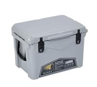 AffinityFurn Outdoor Portable Cooler, 35 Qt Hard Sided, 5-Day Ice Retention, Heavy Duty Camping Cooler Box, Built-in Drain Plug, Bottle Opener, Fish Ruler, Travel Coolbox for Camping,Grey