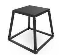 AffinityFurn Plyometric Jumping Box, 18" Metal Plyo Platform, Anti-Slip Fitness Exercise Step Up Box, Equipment Gym Plyo Box Bodyweight Functional Training Squat for Fitness Exercise Home Gym