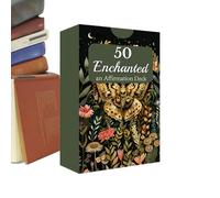 Affirmation Cards - 3.78 Inches Self Care Deck | 50 Card Motivation Set - Mindful Encouragement Messages 2.32x3.78 Inch Portable Box For Meditation Positivity Confidence Building And Thoughtful