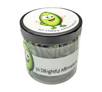 Affirmation Cards - 30 Positive Energy Avocado Messages, Daily Inspirational Quotes with Funny Sayings, Self-Love and Gratitude Reminder Deck, for Encouragement and Motivation