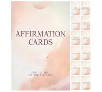 Affirmation Cards, 55 Pieces Party Board Game for Adults Kids Teens Students, Daily Spiritual Deck with Motivational Sayings, Positive Tools for Counselors Teachers Meditation Yoga 3.54x2.36x0.79 Inch