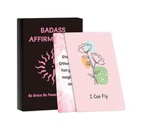 Affirmation Cards, Inspirational Quote Deck, Motivational Self Care Tools with Uplifting Messages and Compact Design for Women Teens Mothers Mental Wellness Travel Home