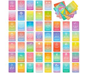 Affirmation Cards - Pocket Meditation Stack, Self Reflection Message Kit, Emotional Balance Support Pack, Gratitude Courage Themes, Personal Development Helpers | Encouraging Habit Builder for Home Of