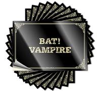 Affirmation Decal Aesthetic Decals, Bar Cart Decor Cute Pattern Design for Military Notebook | Hat Removable Vinyl Bat! Vampire(6X9CM)
