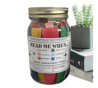 Affirmation Jar - Color Codes Bible Cards Handmade - Christian Art, Convenient Cheer Me Up For Cheer Friends