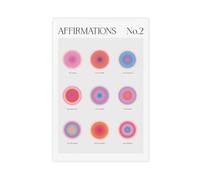 Affirmation Spiritual Wall Art Print, Positive Affirmations Poster, Words of Affirmation, I Am Affirmation Wall Art, Self Love Affirmations Canvas Poster Bedroom Decor Landscape Office Room Decor Gift
