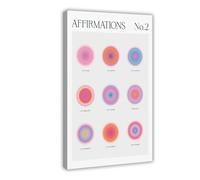 Affirmation Spiritual Wall Art Print, Positive Affirmations Poster, Words of Affirmation, I Am Affirmation Wall Art, Self Love Affirmations Canvas Poster Bedroom Decor Landscape Office Room Decor Gift