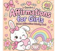 Affirmations for Girls Coloring Book: Cute Animals & Positive Affirmations to Build Confidence: 40 Fun Coloring Pages for Girls