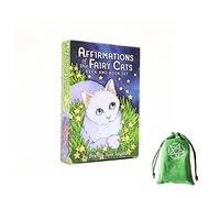 Affirmations of the Fairy Cats tarot cards,with bag,Firend Game,Fortune Telling Toys