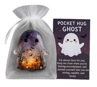 Affirmative Halloween Pocket Cards - Pocket Encouragement Card - Inspirational Keepsake Halloween Ghost Bat Crow Death God for Home Adults Kids Teens Graduates Colleagues Work Meetings Waiting Rooms