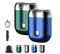 Affirmof Shaver, Makthsuitabl Electric Razor, Voalsz Mini Electric Shavers, Mini Dual-Head Shavers, Portable Rechargeable Waterproof Razor for Men (Mix-1)