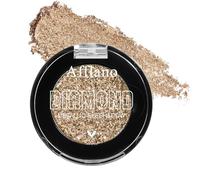 Afflano Bronze Glitter Eyeshadow Highly Pigmented, Colour-Intensive Nude Brown Eyeshadow Palette Glitter Single, Neutral, Metallic Shimmering Glitter Eyeshadow for Daily Use, 4H