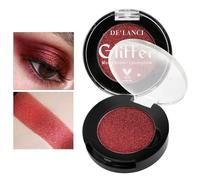 Afflano Dark Red Eyeshadow Palette, Ultra Pigmented Glitter Shadow With Shimmery Duo Chrome Finish, Multi-Dimensional Sparkly Powder for Goth Christmas Makeup