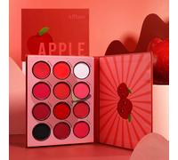 Afflano Red Eyeshadow Palettes Makeup Professional, Ultra Pigmented and Blending Bright Dark Hot True Red Eye Shade 12 Color, Velvet Matte Shimmer Texture Warm Fall Sunset Eye Shadow Pallet