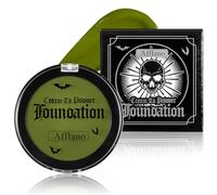 Afflano Witch Green Face Body Paint Makeup Foundation, Professional Semi-matte Greasepaint, Non-Toxic Face Painting Kit for Halloween SFX Cosplay, Grinch Joker Zombie Monster Costume & Stage Makeup