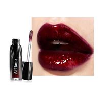 Afflano Witch Ritual 06 Fatal Charm Multichrome Lip Gloss, deep berry-purple base with red-gold shimmer, high-shine moisturising vegan lip gloss for sultry, mysterious looks