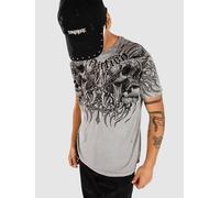 Affliction Decimation T-Shirt silver lava wash XL