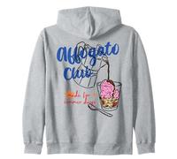 Affogato Club Coffee Dessert Italian Espresso Aesthetic Cafe Zip Hoodie