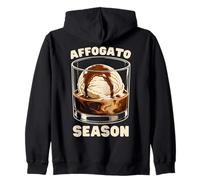 Affogato Season Ice-Cream Coffee Lover Zip Hoodie