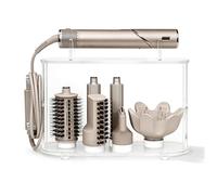 Affogato Storage Holder Compatible with Shark FlexStyle, Countertop Organizer for Storage Attachments, Acrylic Hairdryer Rack with Cord Hanger for Accessories Curlers Brushes Diffuser