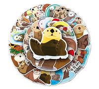 Affoto Eurasian River Otter Stickers (50 PCS), Waterproof Vinyl PVC, Perfect for Laptop, Water Bottle, Skateboard, etc.