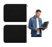 Affrolling 2 Pcs Zipper Binder 3 Ring 11.4 x 8.5 Inches for Truck Drivers Loose Leaf Log for Storing and Transporting Log Books Receipts and Important Documents in Trucks