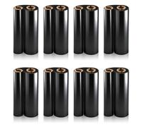 Affrolling 8 Rolls 4.33" x 244' Thermal Transfer Ribbon, Dual-axis Resin Enhanced Wax 1/2 Inch Black Core Ink Out Compatible with Zebra Datamax Eltron Tlp2442 Tlp2844 Gc420t Gk420t Gx420t