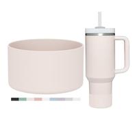 Affute Protective Silicone Boot Sleeve Cover for Stanley Quencher H2.0 40 30 20 oz & IceFlow Flip 30 20 oz(Rose Quartz)