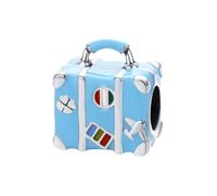 Afg Genuine Sterling Silver S925 Charm Bead Travel World Ship Airplane Charms Fit for Pandora Bracelets