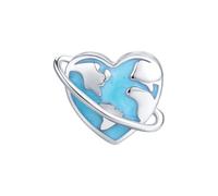 Afg Genuine Sterling Silver S925 Charm Bead Travel World Ship Airplane Charms Fit for Pandora Bracelets