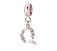 Afg S925 Letter Pendant Charm Fit For European Bracelet, Alphabet Q