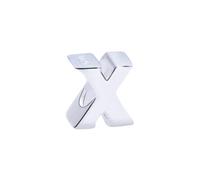 Afg S925 Simple Letter Bead Charm Fit For European Bracelet, Alphabet X