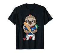 Afganistan Cricket Sloth Sports Fan Animal Country Flag T-Shirt