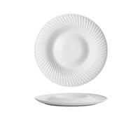AFGFGHES Dinner Plates 10-inch Japanese Hotel Restaurant Western Tableware White Ceramic Appetizer Plate Dessert Cake Dinner Set(A,12 in)