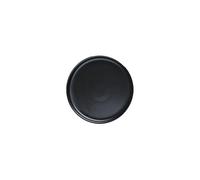 AFGFGHES Dinner Plates 7.5-inch Black and White Matte Ceramic Hotel Kitchen Tableware Flat Plate Display Cold Dish Creative Special Artistic Conception Shallow Round Dinner Set(Black,7.5 in)