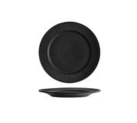 AFGFGHES Dinner Plates 8-inch White and Black Ceramic Restaurant Kitchen Service Plate Home Breakfast Party Pasta Steak Dessert Cake Tableware Dinner Set(B,10.5 in)