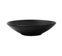 AFGFGHES Soup Bowls Black Deep Plate Large Soup Plate Hotel Tableware Japanese Tableware Maocai Plate Stewed Noodle Soup Bowl Dinner Bowls(10inch)