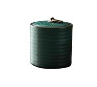 AFGFGHES Tea Caddy Ceramic Tea Cans Small Tea Cans Retro Green Tea And Black Tea Packaging Cans Handmade Stoneware Sealed Cans Kitchen Tea Canisters