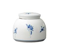 AFGFGHES Tea Caddy Pure Hand-painted Butterfly Tea Can Ceramic Food Sealed Can Travel Portable Small Tea Can Coffee Canister With Lid Kitchen Tea Canisters