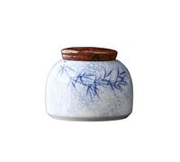 AFGFGHES Tea Caddy Pure Hand-painted Ink-dyed Tea Cans Ceramic Sealed Cans Small Tea Storage Cans Tea Food Cans Coffee Canister With Lid Kitchen Tea Canisters